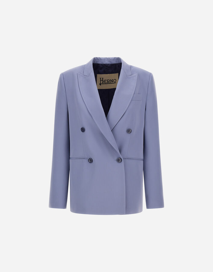 Herno FLAWLESS WOVEN BLAZER Light Blue GA000330D127189128