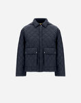 Herno QUILTED CAPE IN NYLON CHAMONIX Navy Blue GI000320D12004Z9200