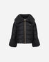 Herno JACKET IN NYLON ULTRALIGHT AND LADY ALTERNATIVE FUR Black PI000183G12017Z9300