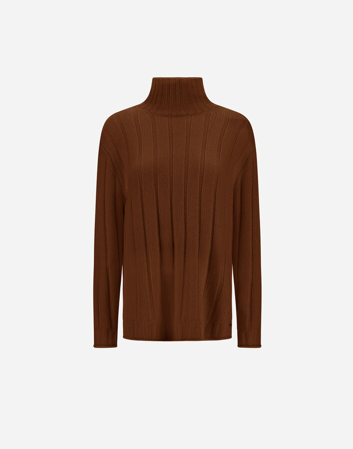 Herno SWEATER IN RIBBED PURE CASHMERE Leather ML0003DNW710462240