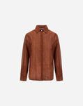 Herno RESORT SHIRT IN LIGHT COTTON SPIKE PRINT Orange/Brown CM00012DR13263P5580