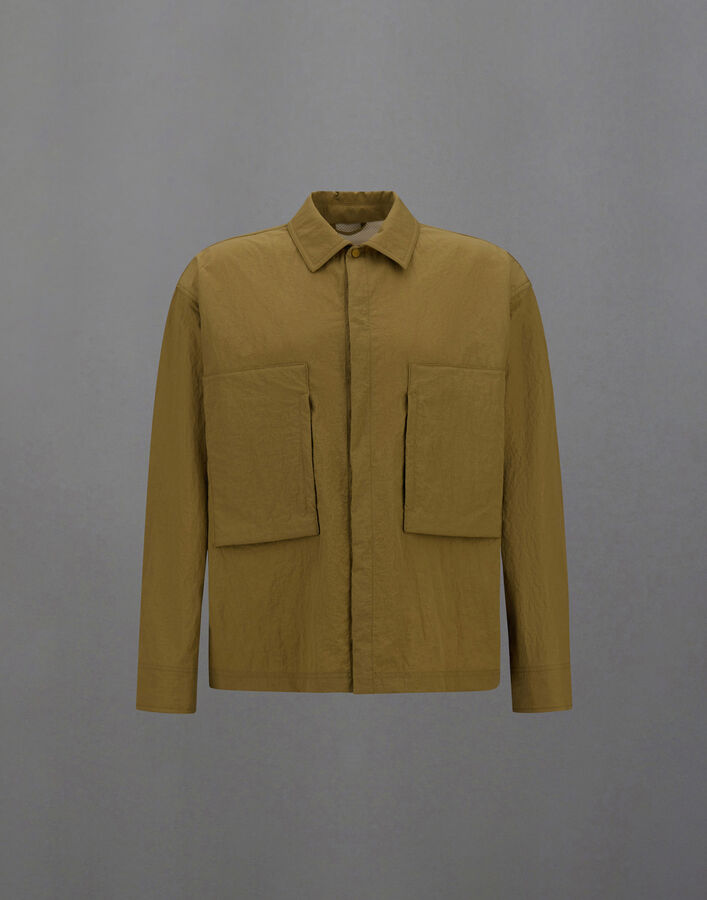Herno LAMINAR SHACKET IN TECH-CRINKLE Olive Green CM00009UL128277305