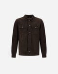 Herno RESORT COTTON CASHMERE KNIT SHACKET Dark Chocolate MC00044UR721128810