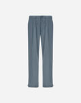 Herno RESORT LIGHT STRETCH NYLON TROUSERS Midnight Teal PT00002UR12431SZ9123