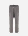 Herno TROUSERS IN DOUBLE JERSEY Iron PT000154U560349487