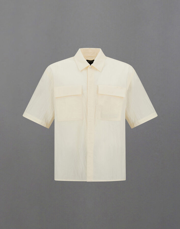 Herno LAMINAR SHIRT IN TECH-CRINKLE White CM00015UL128271006
