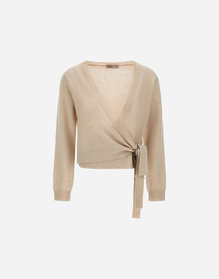 Herno RESORT CARDIGAN IN LIGHT CASHMERE KNIT Chantilly MC00043DR710371985