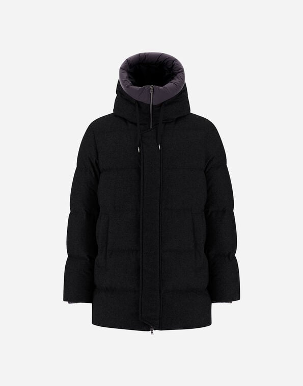 Herno JACKET IN CASHMERE, SILK AND ECOAGE Black PI001143U380879300