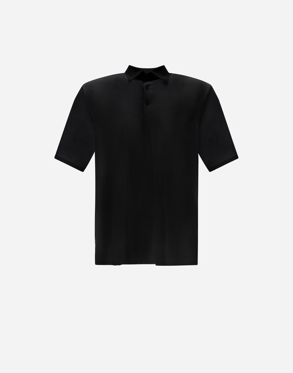 Herno SPRING ULTRALIGHT SCUBA POLO SHIRT Black JPL00138U12509S9300