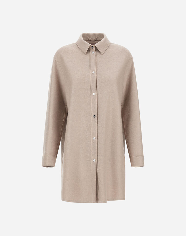 Herno RESORT FELTED WOOL SHACKET Chantilly GI00047DR333721983