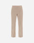 Herno WOOL COTTON PIED DE POULE TROUSERS Camel/Cream PT000152D334642111