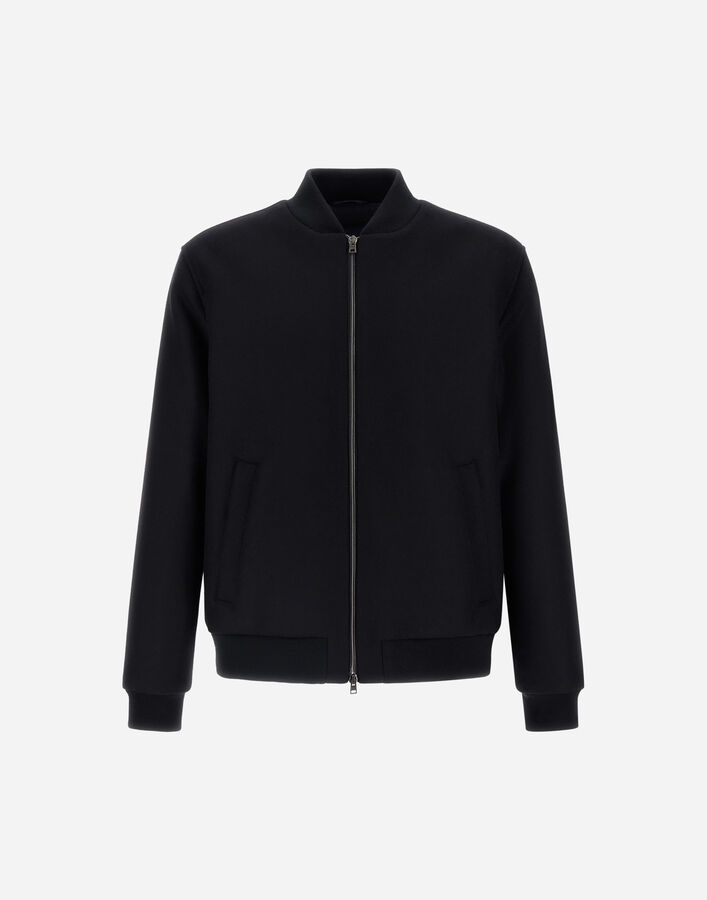 Herno BOMBER JACKET IN EASY WOOL Black GI000560U33432R9300