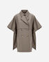 Herno PONCHO IN DEAN Dove Grey IM000184D132382720