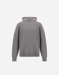 Herno RESORT DOUBLE COTTON KNIT AND TRAVEL NYLON PONENTE JUMPER Grey MG00027UR721119430