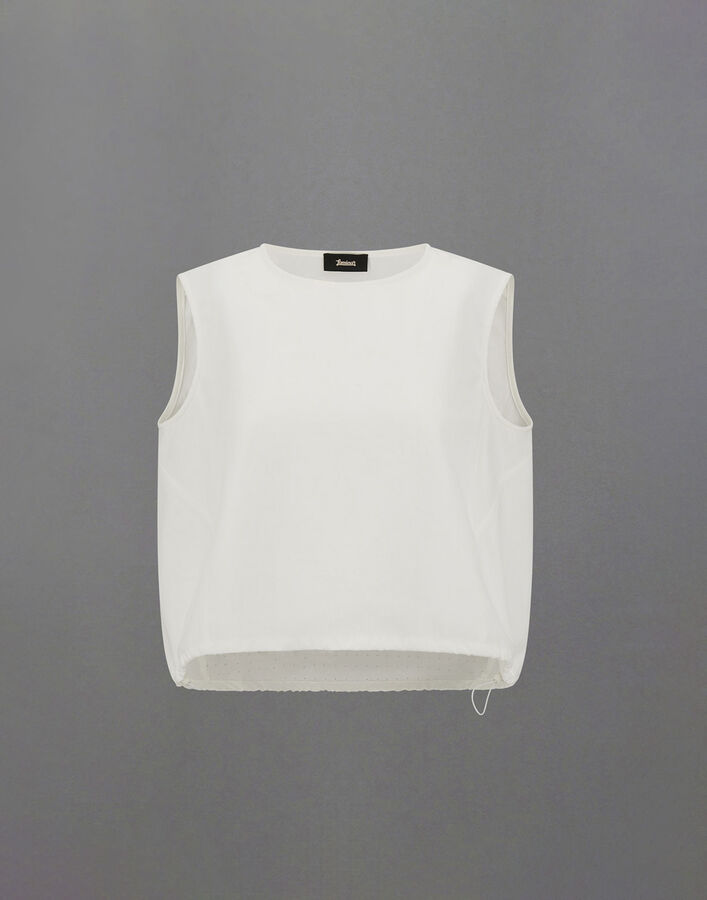 Herno LAMINAR TOP IN TECH-COTTON TWILL White BL00003DL132851006