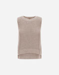 Herno VEST IN GLITTER KNIT Dove Grey MG000167D760682600