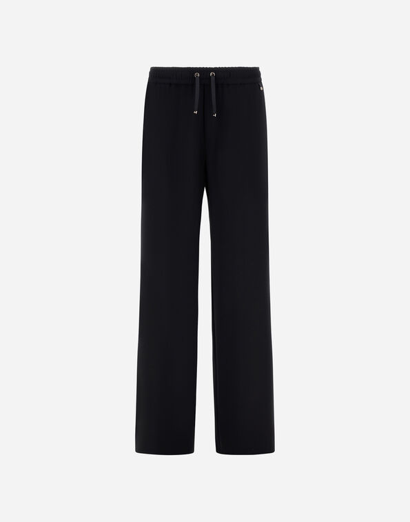 Herno MATTE CREPE SATIN TROUSERS Black PT000176D127559300