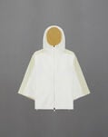 Herno LAMINAR SWEATSHIRT IN STRUCTURED FLEECE AND TECH-POPLIN White JC00023DL560151000