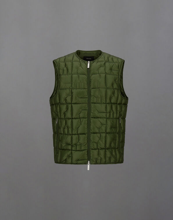 Herno LAMINAR VEST IN QUILTED RIPSTOP Greener Pastures PI00381UL128437420