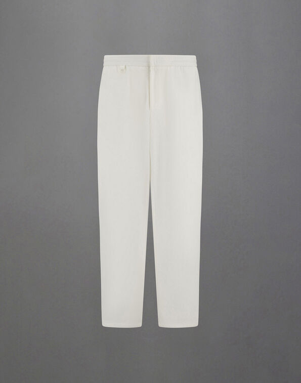 Herno LAMINAR STRAIGHT-LEG TROUSERS IN TECH-COTTON TWILL White PT00075UL132851006
