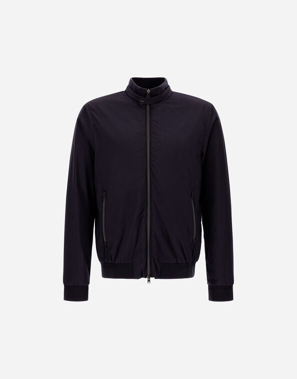 Herno ECOAGE HIGH-COLLAR BOMBER JACKET Navy Blue GI000414U12456Z9200