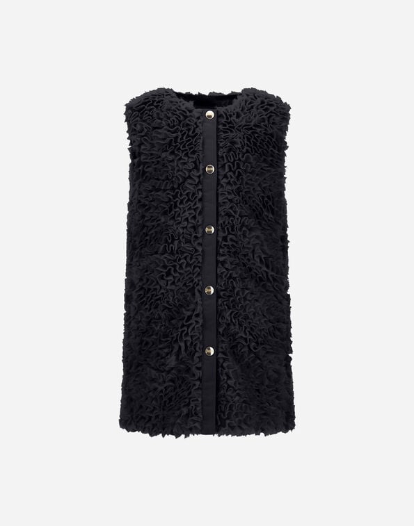 Herno VEST IN FRU FRU GEORGETTE Black GI000097G127839300