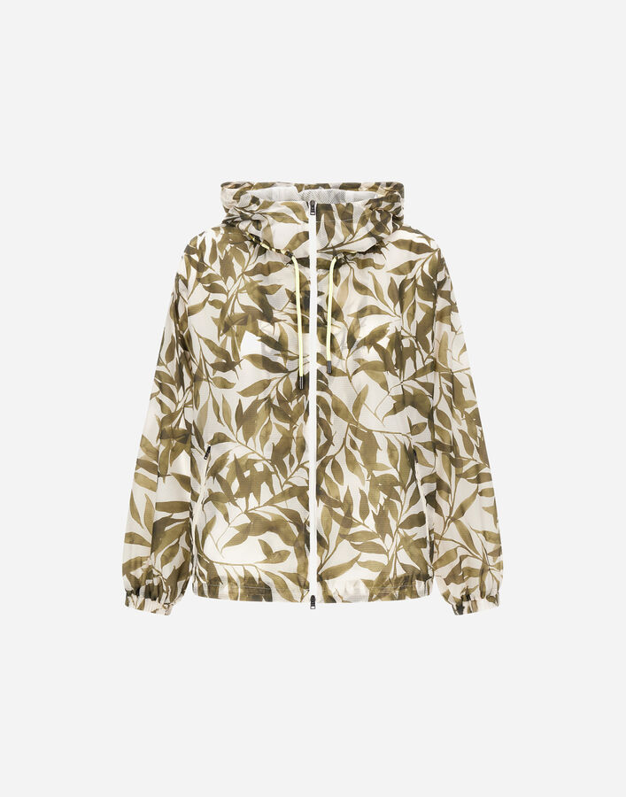 Herno JACKET IN PRINTED RIPSTOP Green/Cream GI000375D128667710