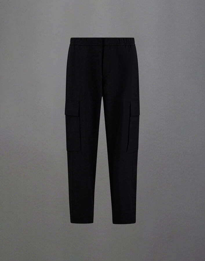 Herno LAMINAR CARGO TROUSERS IN COMFORT TECH Black PT00079UL12846S9300