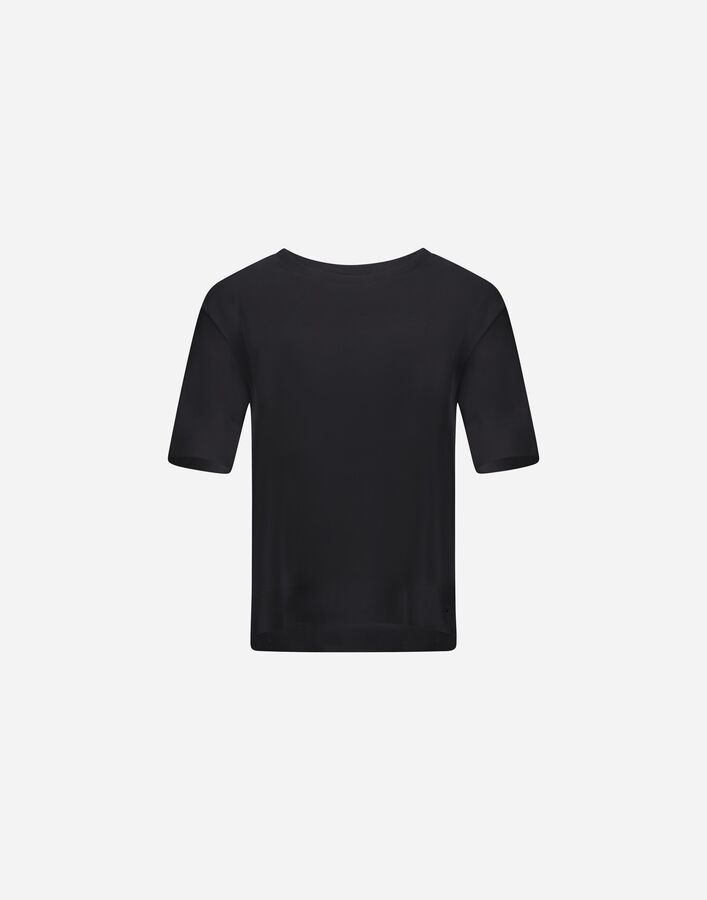 Herno T-SHIRT IN GLAM KNIT&nbsp;EFFECT Black JG000223D520569300