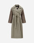 Herno TRENCH COAT IN DEAN AND NYLON ULTRALIGHT Dove Grey CA000576D132382720