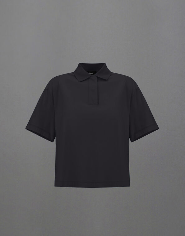 Herno LAMINAR POLO SHIRT IN LIGHT MERCERISED COTTON Black JPL0002DL521329300