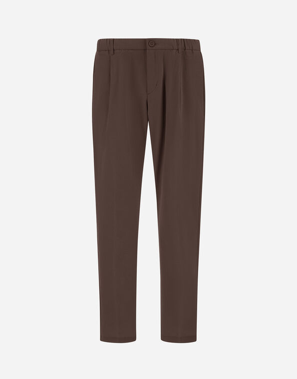 Herno SEER-CREASE TROUSERS Brown PT000093U126848800