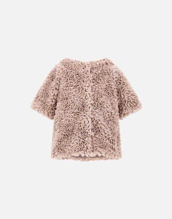 Herno JACKET IN FRU FRU GEORGETTE Powder Pink GI000096G127834035