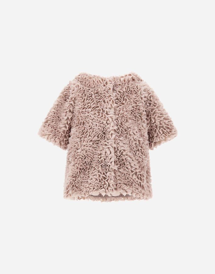 Herno JACKET IN FRU FRU GEORGETTE Powder Pink GI000096G127834035