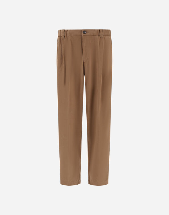 Herno TROUSERS IN STRETCH COTTON VELVET Camel PT000159U13268S2157