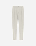 Herno COTTON FEEL TROUSERS Natural PT000128U125311100