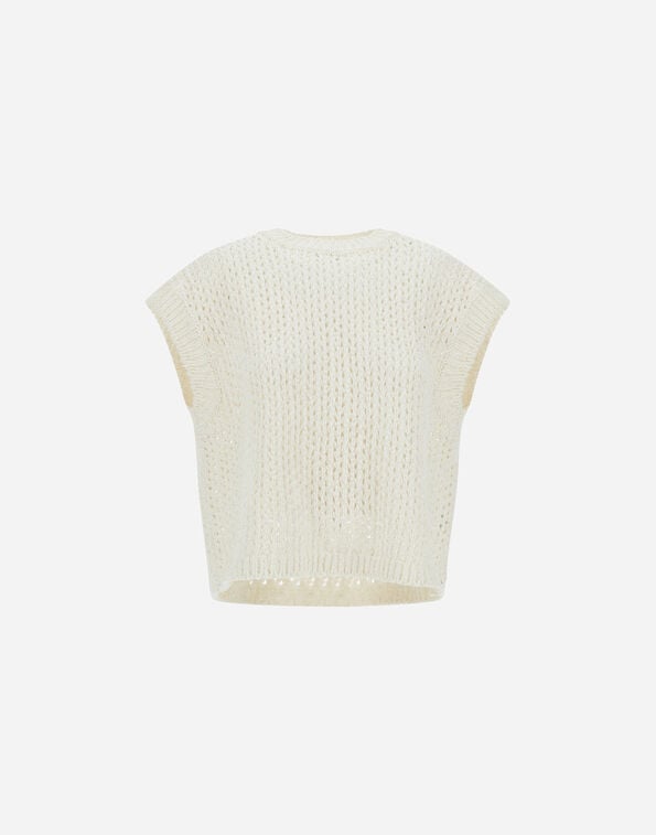 Herno TOP IN BRIGHT LINEN COTTON SILK Natural MG000237D721141100