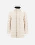 Herno CARCOAT IN CASHMERE, SILK AND MONOGRAM Chantilly PI001310U380871985