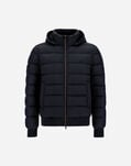 Herno ECOAGE AND SILK CASHMERE BOMBER JACKET Navy Blue PI0020UNW12456Z9200