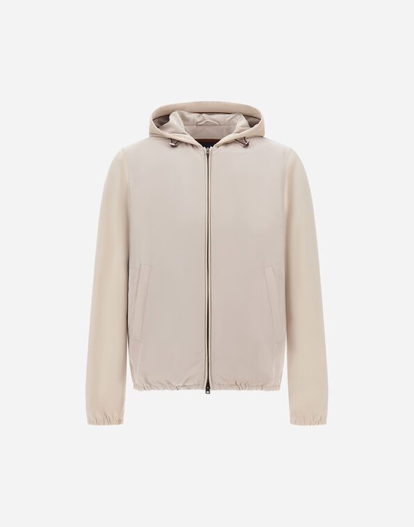 Herno JACKET IN CHANGING NYLON AND SUEDE EFFECT Chantilly GI0014UNW128601985