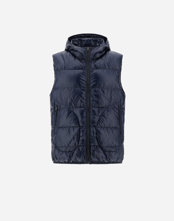 Herno VEST IN NYLON&nbsp;ULTRALIGHT Navy Blue PI001212U120179200