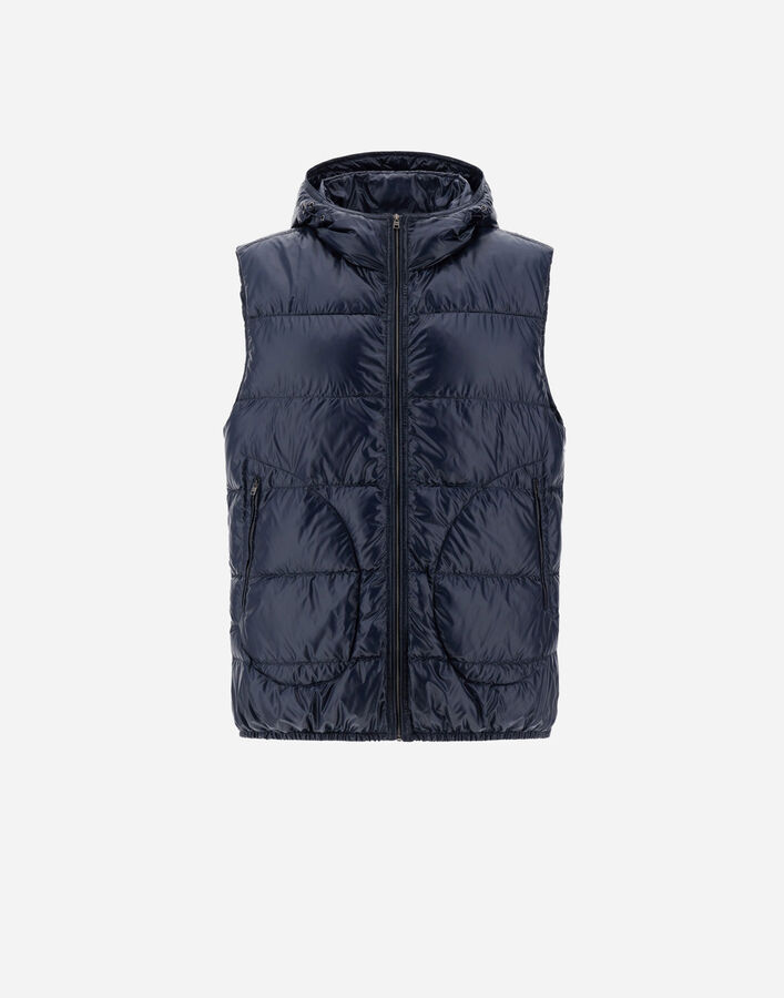 Herno VEST IN NYLON&nbsp;ULTRALIGHT Navy Blue PI001212U120179200