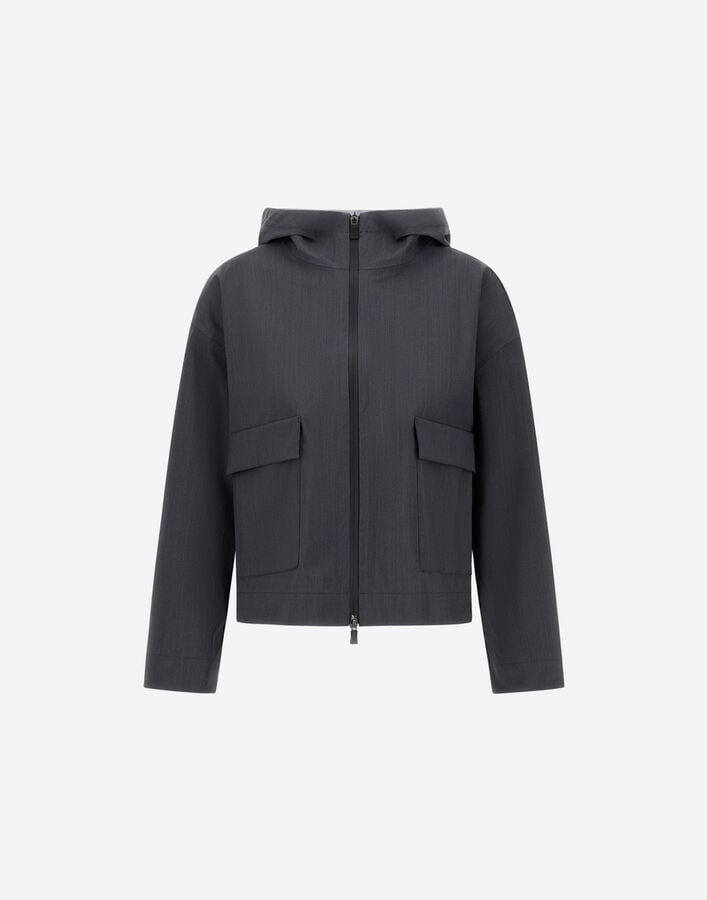 Herno JACKET IN 3 LAYERS TECH-MERINO Iron GI000390D334859487