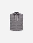 Herno RESORT VEST IN LUCENT CASHMERE WOOL Light Grey PI00145DR33444R9406
