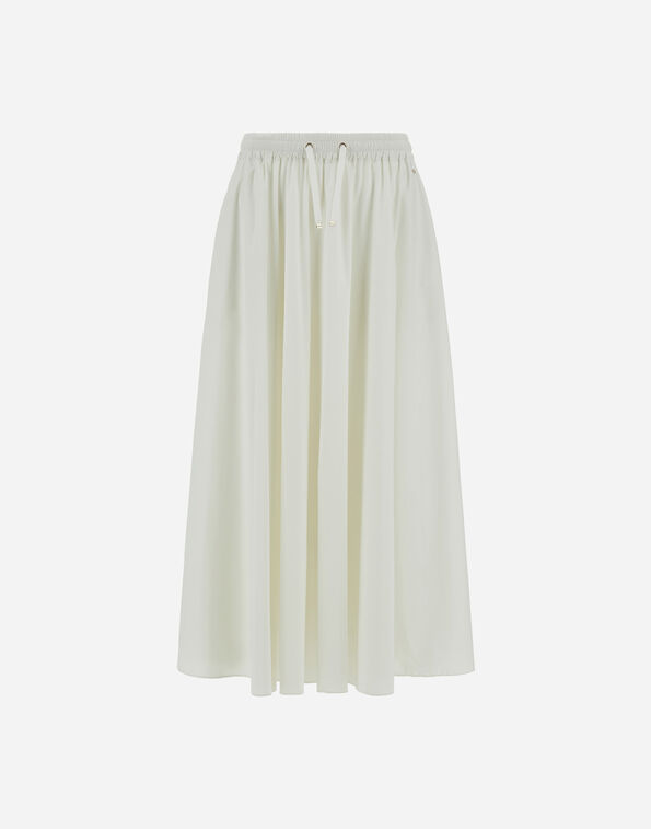 Herno LIGHT NYLON STRETCH SKIRT White GN000007D12431SZ1000