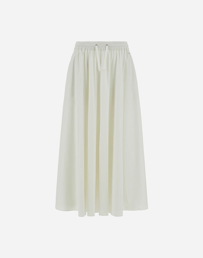 Herno LIGHT NYLON STRETCH SKIRT White GN000007D12431SZ1000