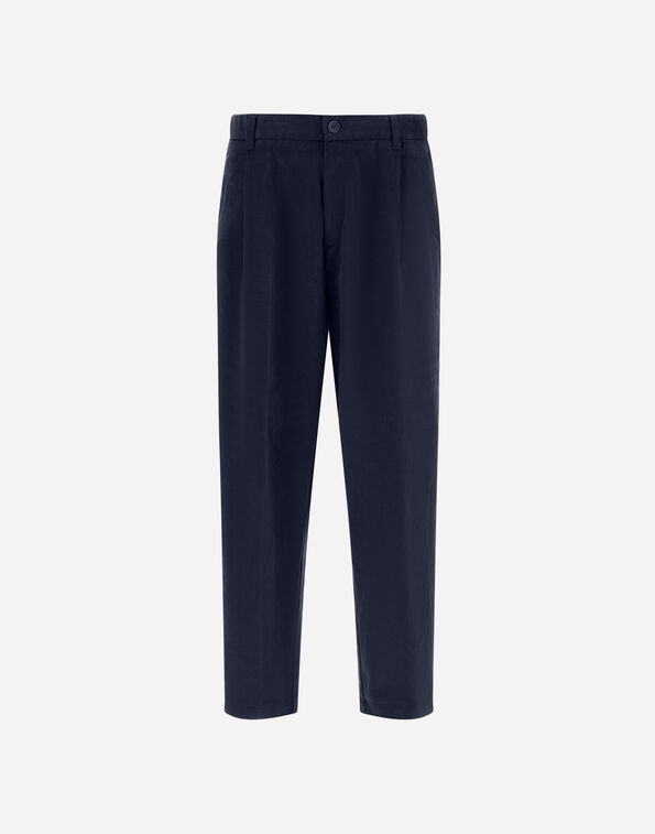 Herno TROUSERS IN STRETCH COTTON VELVET Navy Blue PT000159U13268S9200