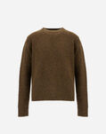 Herno SWEATER IN MELANGE WOOLÂ BLEND Olive Green MG000181U702957780