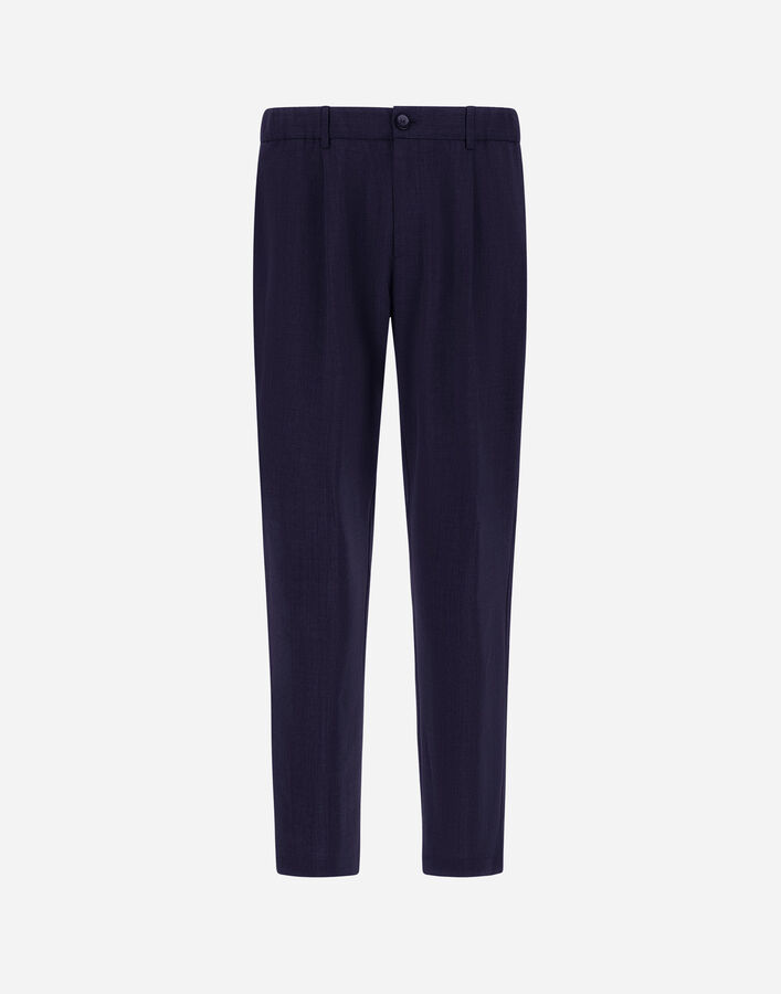 Herno TROUSERS IN BI-STRETCH WOOL Navy Blue PT000180U334889200