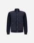 Herno JACKET IN RIBBED MERINO WOOL G.7 AND POLISHED SMOOTH WOOL Dark Blue MP000133U703149290